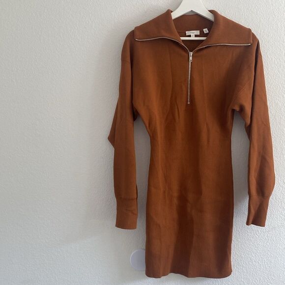 A.L.C. Otto Rib Half Zip Sweater Dress - Picture 4 of 8